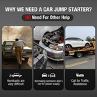 Heavy Duty Truck 8000a Jump Starter With Air Compressor Power Bank Jumper Box