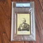 Andrew Johnson   Psa   Autograph Cut Signature Cdv Signed President Photograph