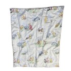 Disney Classic Winnie The Pooh Crib Set Quilt 2 Sheets Dust Ruffle Cream Blue 4