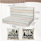 Hunnmingre 6 Pcs Rv Dinette Cushion Covers Stretch Washable Rv Dinette Classic