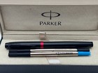Excellent Parker Im Premium Black-red Rollerball Pen Blue Black Ink Gift Box