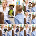 Firefighter Puppet Farmer Worker Doctor Soft Educational Puppets Role Play Toy