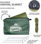 Insulated Tarp  Emergency Survival Blanket  60    X 84     Heavy Duty Waterproof Gro