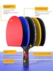 Professional Table Tennis Racket 7 9 Star Carbon Paddle Ping Pong Bat   Case