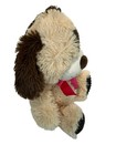 Dan Dee Plush Tan   Brown Puppy Dog Stuffed Animal With Pink Bow 12 