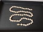 21 Inch Pearl Necklace With 14k Gold Clasp
