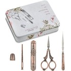 Vintage Sewing Scissors European Antique Vintage Sewing Kit Sharp Dressmaker    