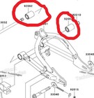 2qty Oem Kawasaki Klx110 Klx 110l 2005-2023 Swingarm Pivot Bushings 92092-1088