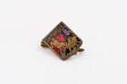 Vintage Camargue France Coat Of Arms Shield Badge Travel Souvenir Pin