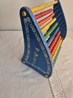Vintage Kids Playskool Wood Bead Counting  Abacus Toy Educational Math