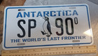  Antarctica 12x6 Metal License Plate - The Worlds Last Frontier  Sp 90  Usa Made