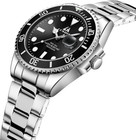 Mens Watches Stainless Steel Waterproof Analog Quartz Watch For Men With Date Lu