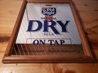 Heileman s Old Style Special Dry Beer Mirror Advertising Wall Hanging    on Tap 