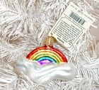 2019 - Rainbow Cloud - Old World Christmas Glass Ornament - New W tag 22021