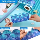 Mermaid Scallop Border Trim  49 2ft  Blue Purple  Classroom Decor
