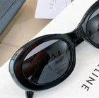 Celine Triomphe Oval Sunglasses In Black For Women Cl4019u