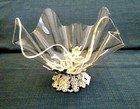 Arthur Court 11    Acrylic Bowl   Grapevine Stand     New In Box     Fruit   salad   fish