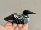 Small Vintage Hand Carved   Painted Wooden Northern Loon Figure