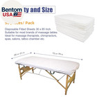 50pcs Disposable Fitted Massage Table Sheets  Heavy Duty Elastic Disposable Bed 