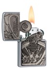 Zippo Harley Davidson Emblem Lighter With Motor  Flag And Eagle  29266  Nib