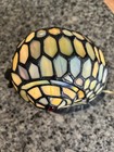 Snail Night Light Stained Glass Dome Solder Lamp Green Pastel Colors 8   long 7    T