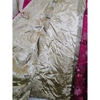 Vintage Reversible Silk Satin Jacket Pink Gold Floral Embroidered Frog Closure