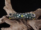 Ancient  Banded Tibetan Old Glass Dzi Bead Amulet Pattern Tibet Gzi Beads G