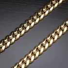 Solid Top Quality Heavy Yellow Gold Plated Hip Hop Cuban Link Chain Necklace