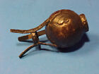 Antique Ornate 800 Silver Miniature Dollhouse Vase Hand Carved Flowers   Scrolls