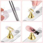 Acrylic Nail Art Display Stand Practice Holder For Painting Fake Tips 5 Magnets