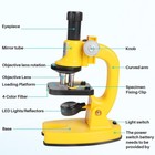 Starter 200x-1200x Microscope Science Kit Gift For Kids Yellow