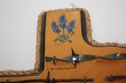 Vintage Texas Barbed Wire Wall Art Plaque Bluebonnet Rustic Western Decor 12 5   
