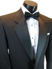 All Sizes 40 L Black Wool Tuxedo Coat Pants Shirt Vest Tie Complete Tux Mason
