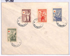 Finland Fdc 1946 Red Cross Set 4  Helsinki Fishermen Charity  samwells yt188