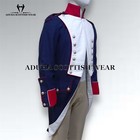 New Men s Blue Reproduction French Napoleonic Uniform Blue Wool Coat Quick Ship