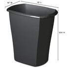 Sterilite Trash Can  Plastic Bathroom Or Office Wastebasket  5 5 Gallon  Black