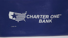 Vintage Charter One Bank Zippered Deposit Bag Blue Vinyl United States   Star