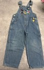 Vintage 90s Disney Mickey For Kids Denim Overalls 4t Embroidered Mickey Minnie