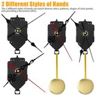 Quartz Pendulum Wall Clock Movement Diy Kit Silent Repair Parts W 2 Pairs Hands