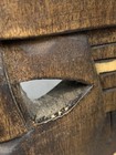 Carved Wooden Tribal Mask Jaguar Maya Central American Wall Or Table Decor