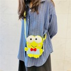 Keroppi Plush Zipper Pouch Bag With Strap 7 x5 