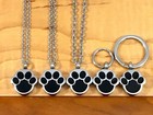 Pet Cremation Jewelry Necklace Pendant Urn Holds Ash Paw Print Dog Cat Memorial