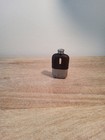 Antique Leather Wrapped Sterling Glass Hip Small Flask  made In England