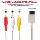 Audio Video Av Composite 3 Rca Cable For Nintendo Wii New Us Seller