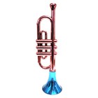 Metallic Plastic Trumpets  13 Inch  Noisemaker Music Toys For Kids Instruments N