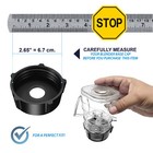 Mini 1-cup Clear Plastic Jar For Oster Blender  4 Pieces 