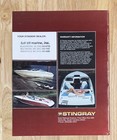 Vintage 1992 Stingray Marine Power Boats Sales Dealership Brochure Diagram Book