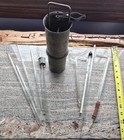 Antique Laboratory 2 Red blue Nafis Accidity Burets   Other Misc  Glasstubes Lot