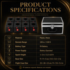 8 Pcs Wedding Cold Spark Base Full Set   Carry Case
