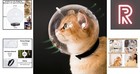 Breathable Cat Muzzle With 24 Vents - Transparent Adjustable Helmet For Safety